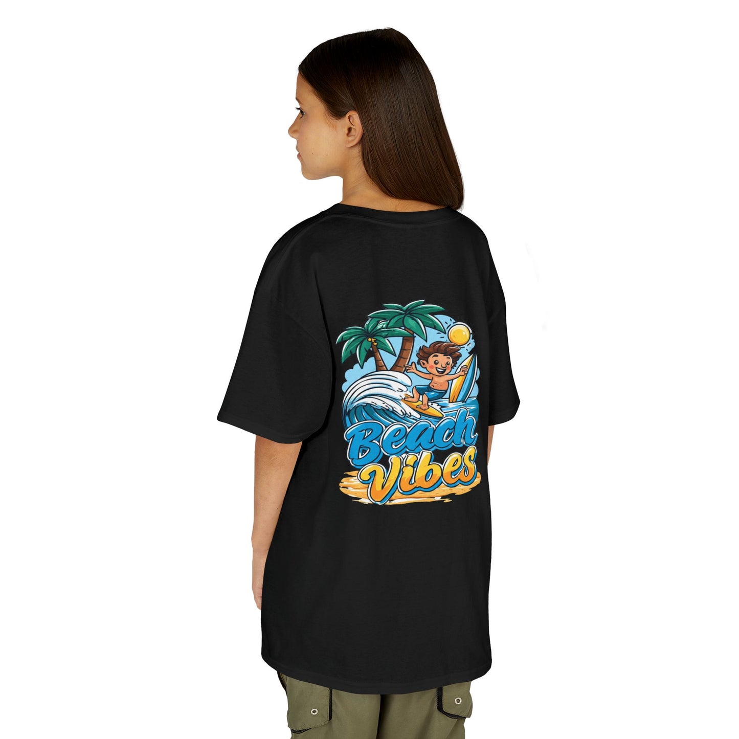 "Beach Vibes" Surfing - Kids Tee