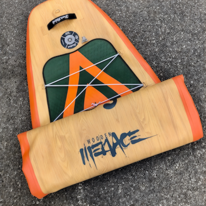 Wooden Menace 11'2 Inflatable Paddle Board | SUP With Seat