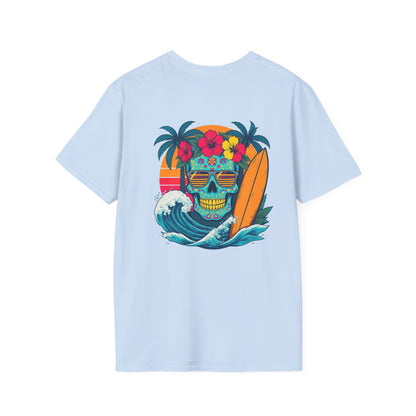 Candy Skull Surfer - Unisex Tee