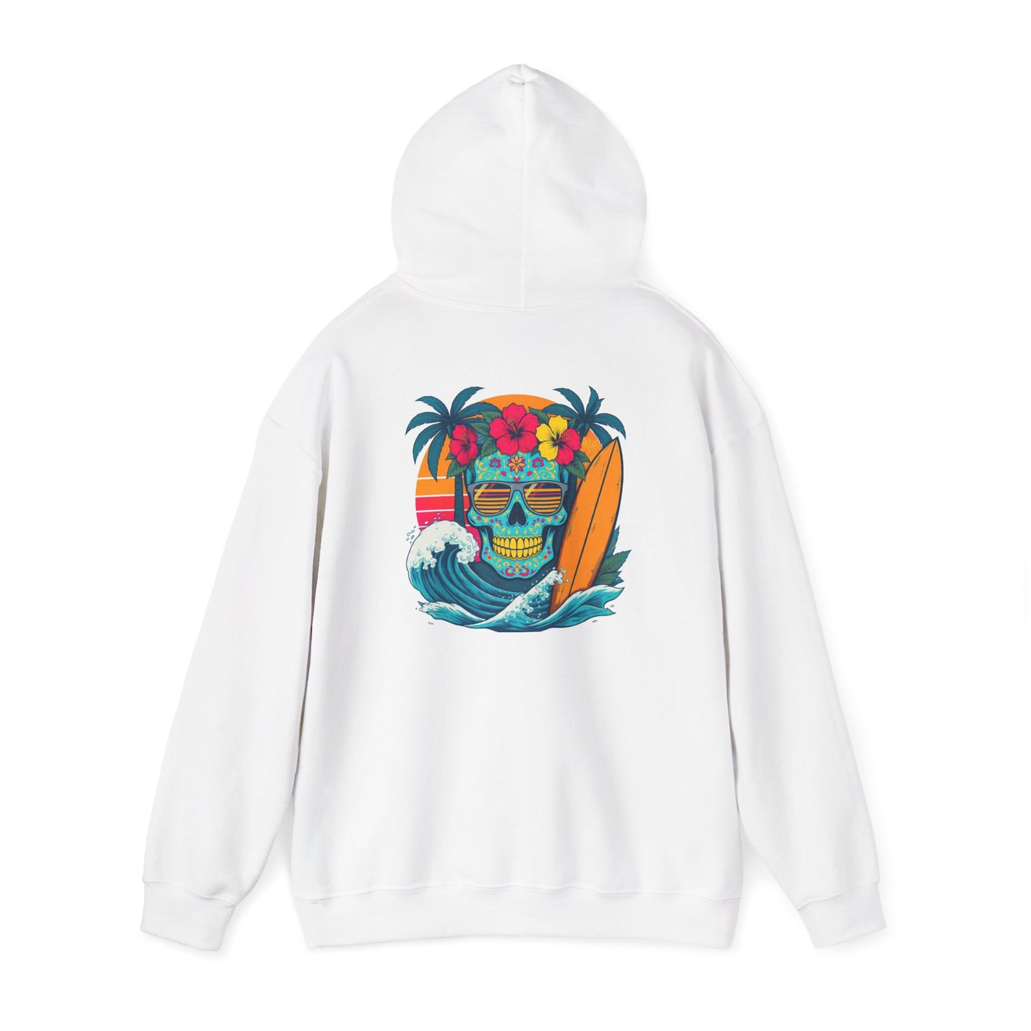 Candy skull surfer Unisex Hoodie