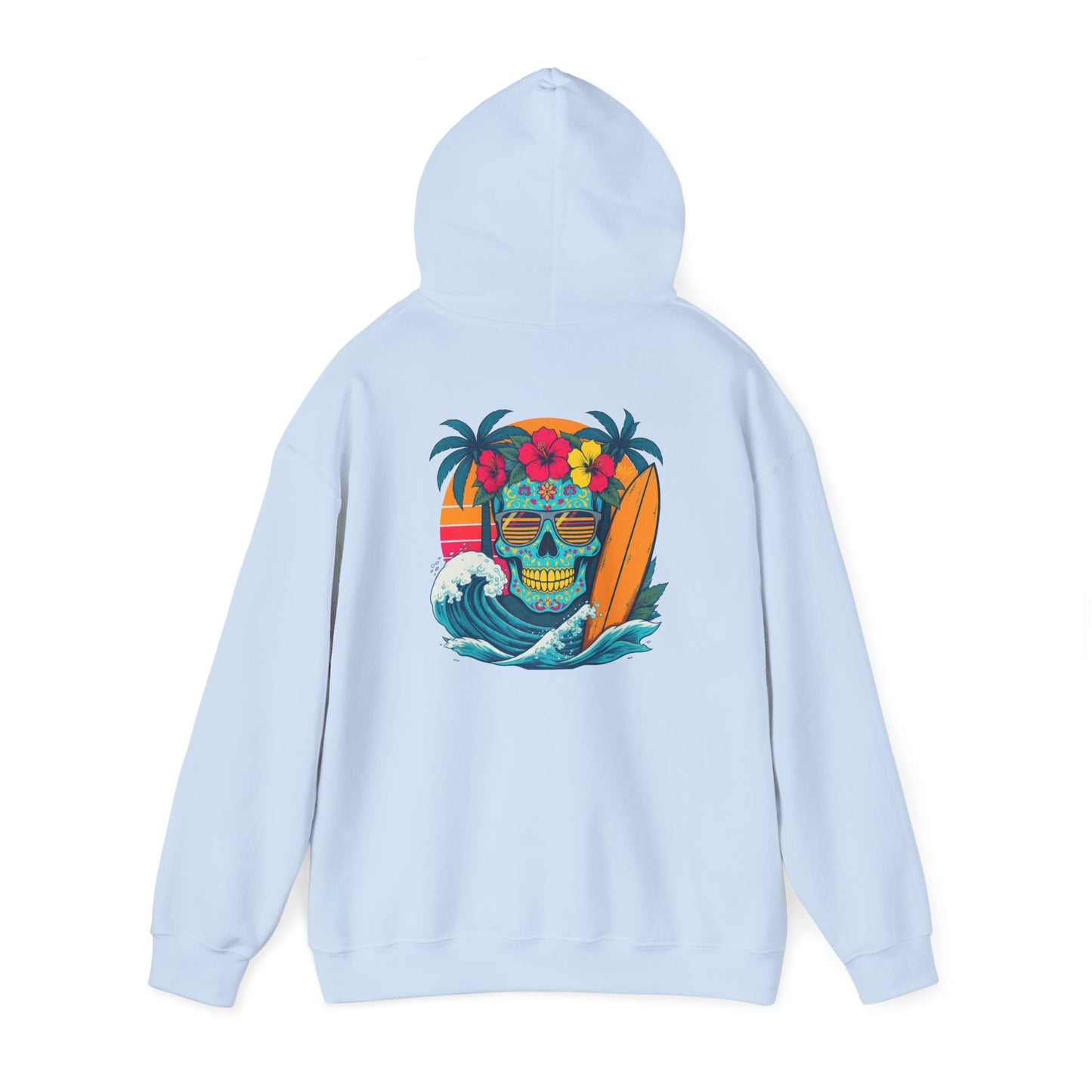 Candy skull surfer Unisex Hoodie