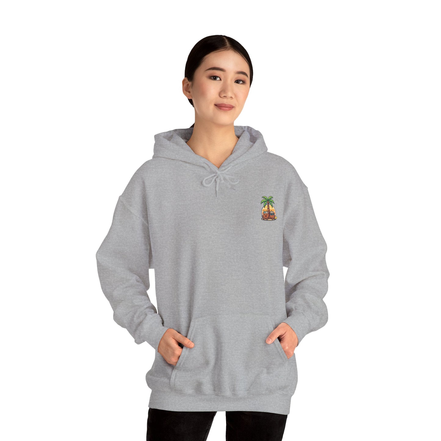 Retro Sunset Palm Beach - Unisex Hoodie