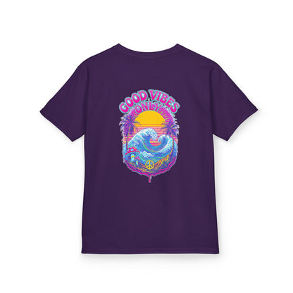 "Good Vibes" Psychedelic Hippy - Kids Tee