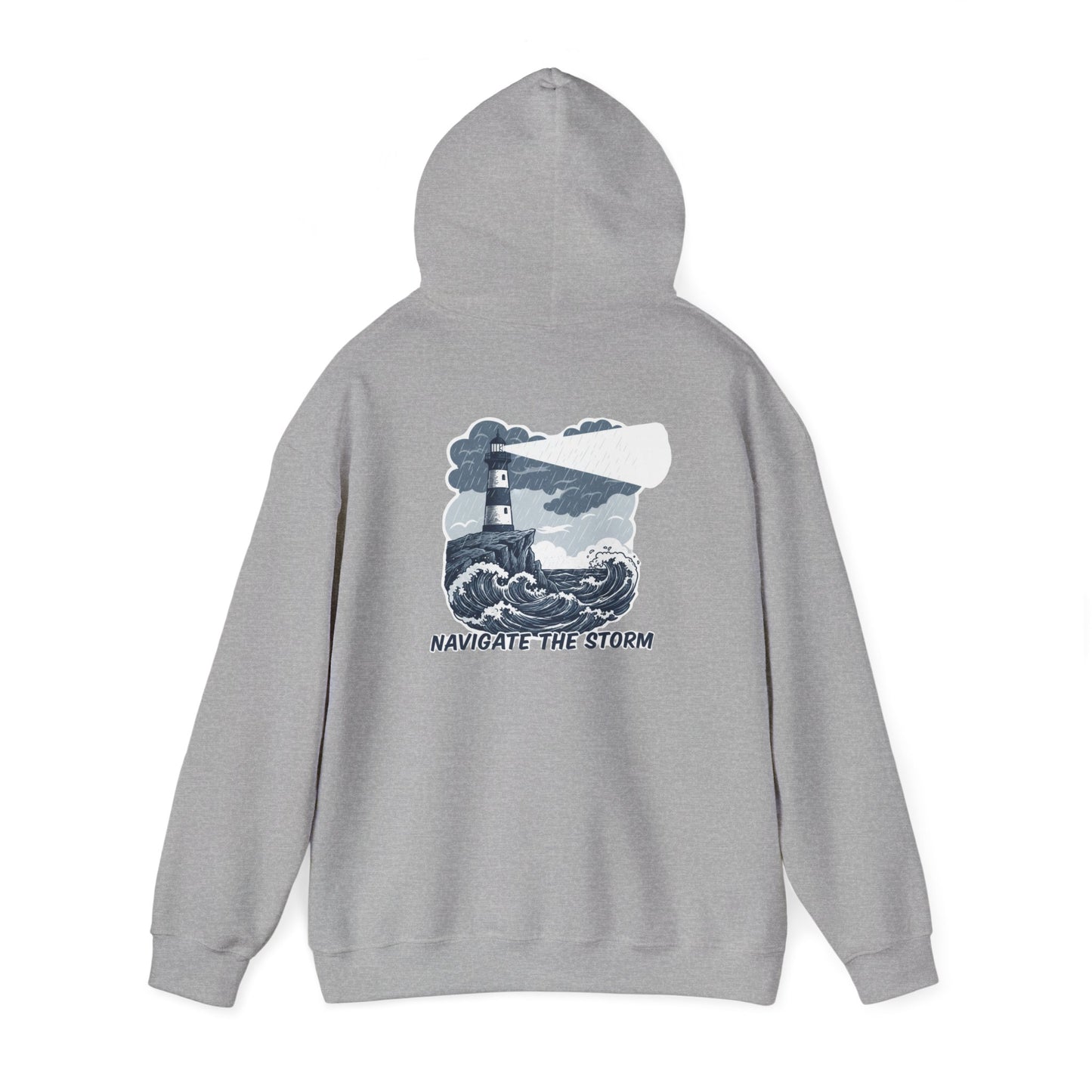 Navigate The Storm Lighthouse - Unisex Hoodie