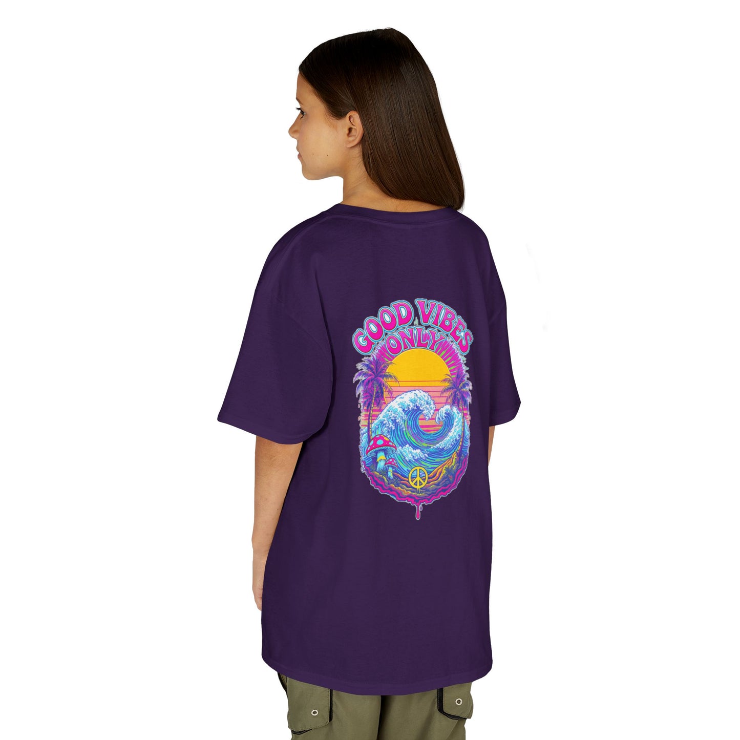 "Good Vibes" Psychedelic Hippy - Kids Tee