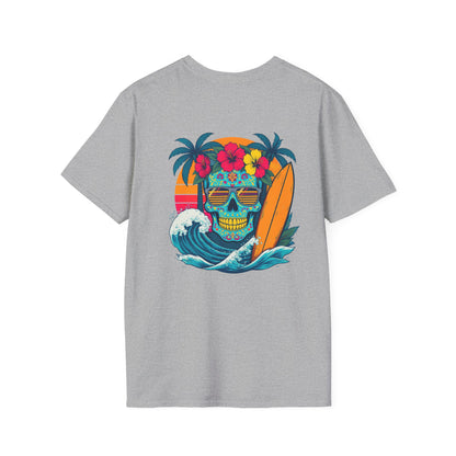 Candy Skull Surfer - Unisex Tee