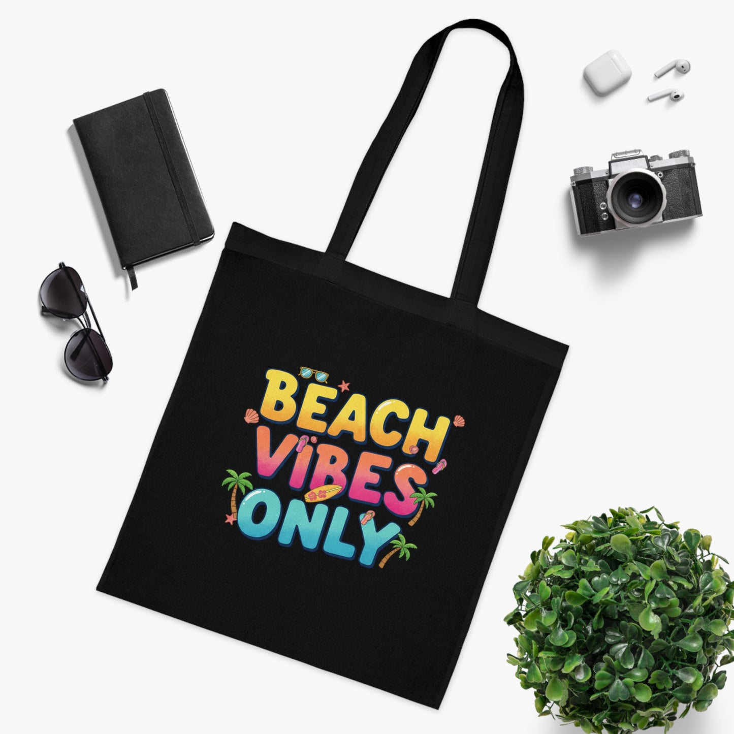 Beach Vibes Only - Cotton Tote Bag