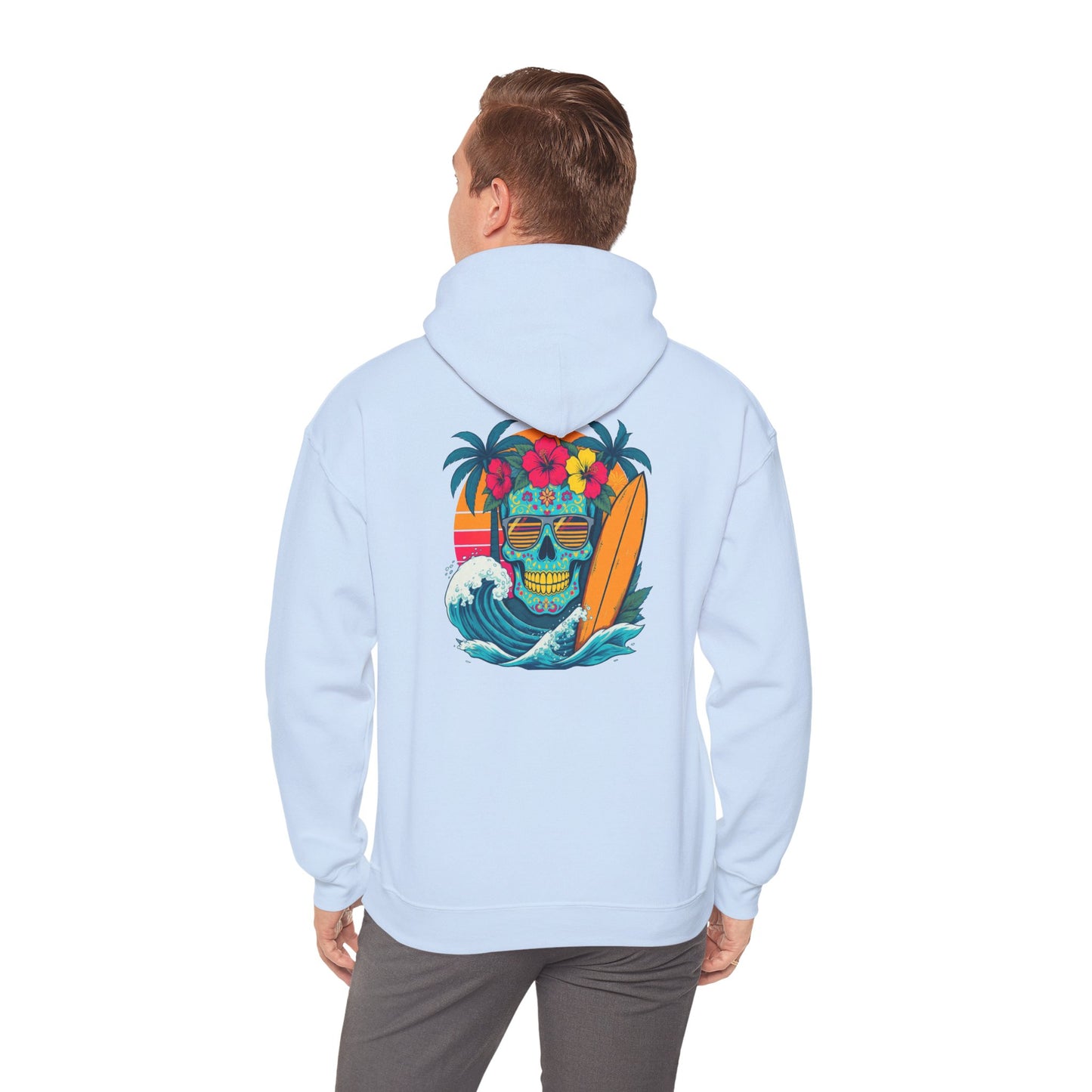 Candy skull surfer Unisex Hoodie