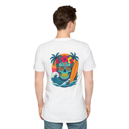 Candy Skull Surfer - Unisex Tee