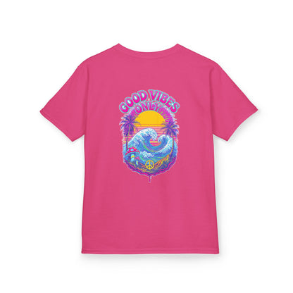 "Good Vibes" Psychedelic Hippy - Kids Tee