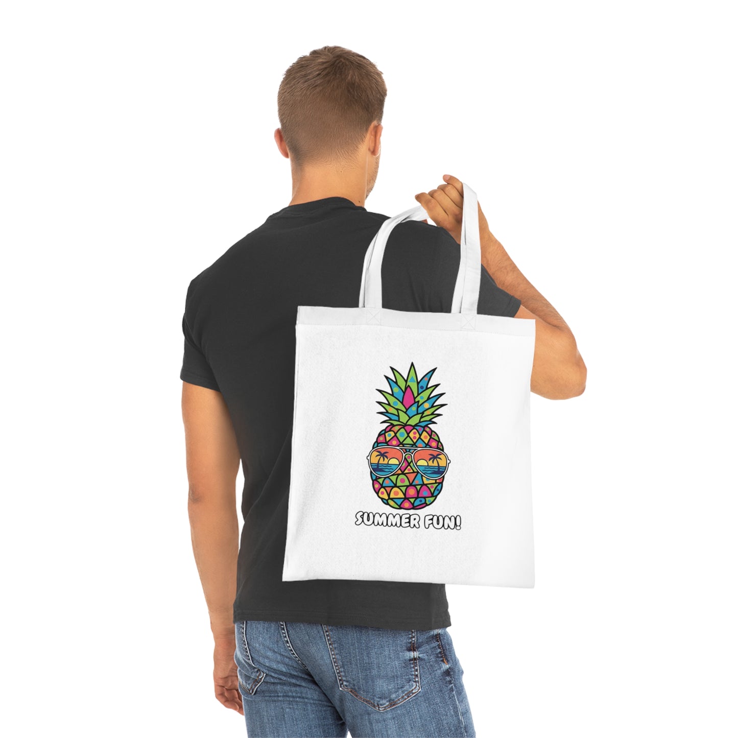 Pineapple 'Summer Fun!' - Cotton Tote Bag