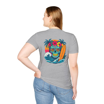 Candy Skull Surfer - Unisex Tee