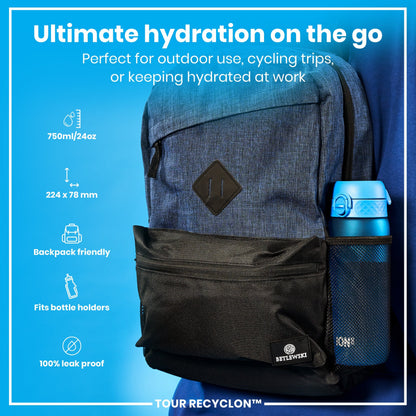 Bottle, Recyclon, Blue, 750ml