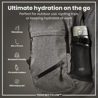 Bottle, Recyclon, Grey, 750ml