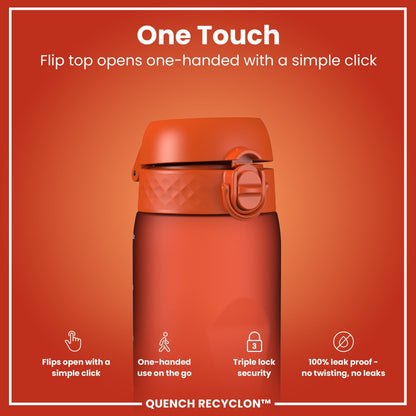 Leak Proof 1 litre Water Bottle, Recyclon, Hearty Orange, 1L