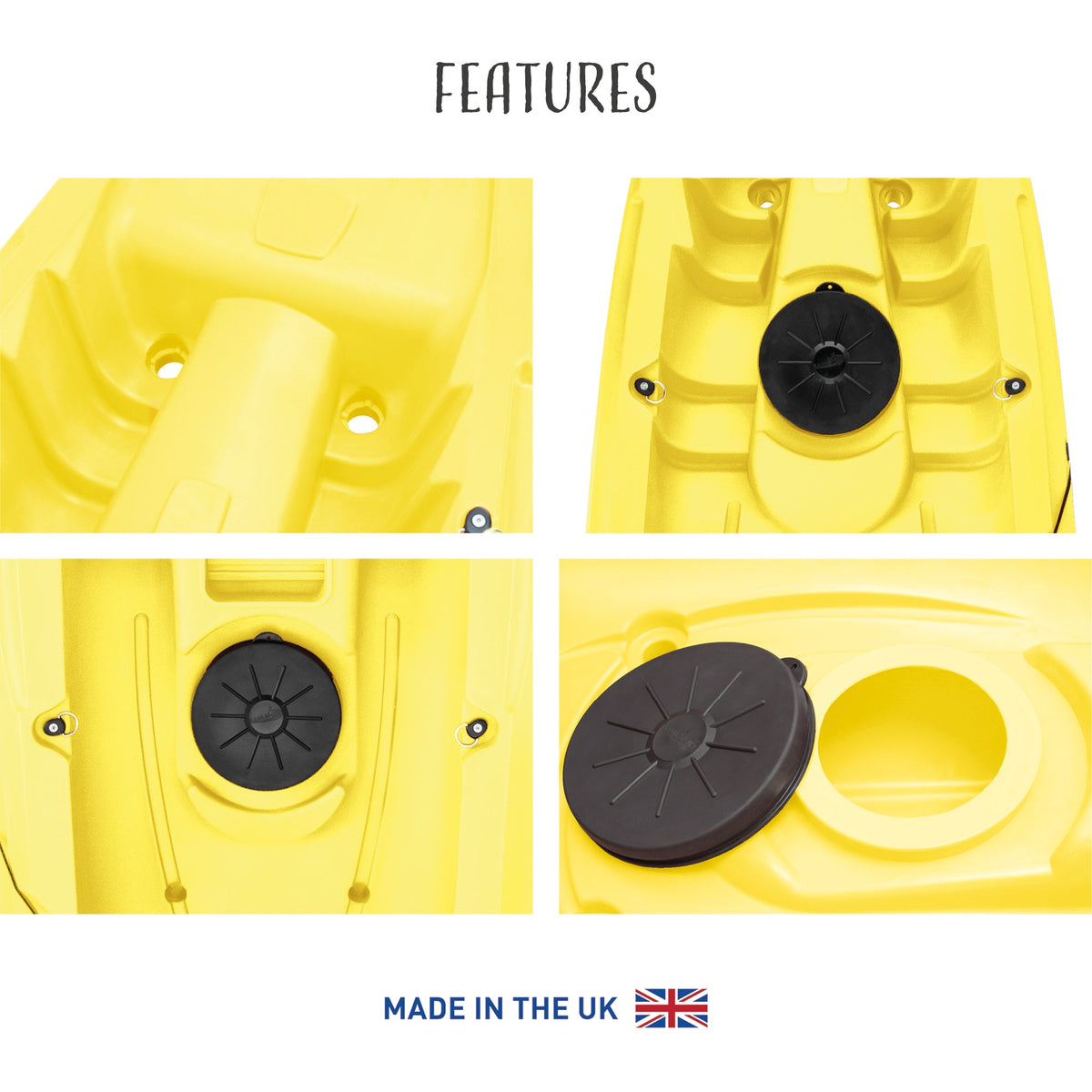 Mahee Tandem Kayak | Yellow | Stable & Durable