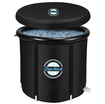 FatStick Recovery Ice Bath | Cold Water Therapy & Recovery Plunge Tub | Round/Oval