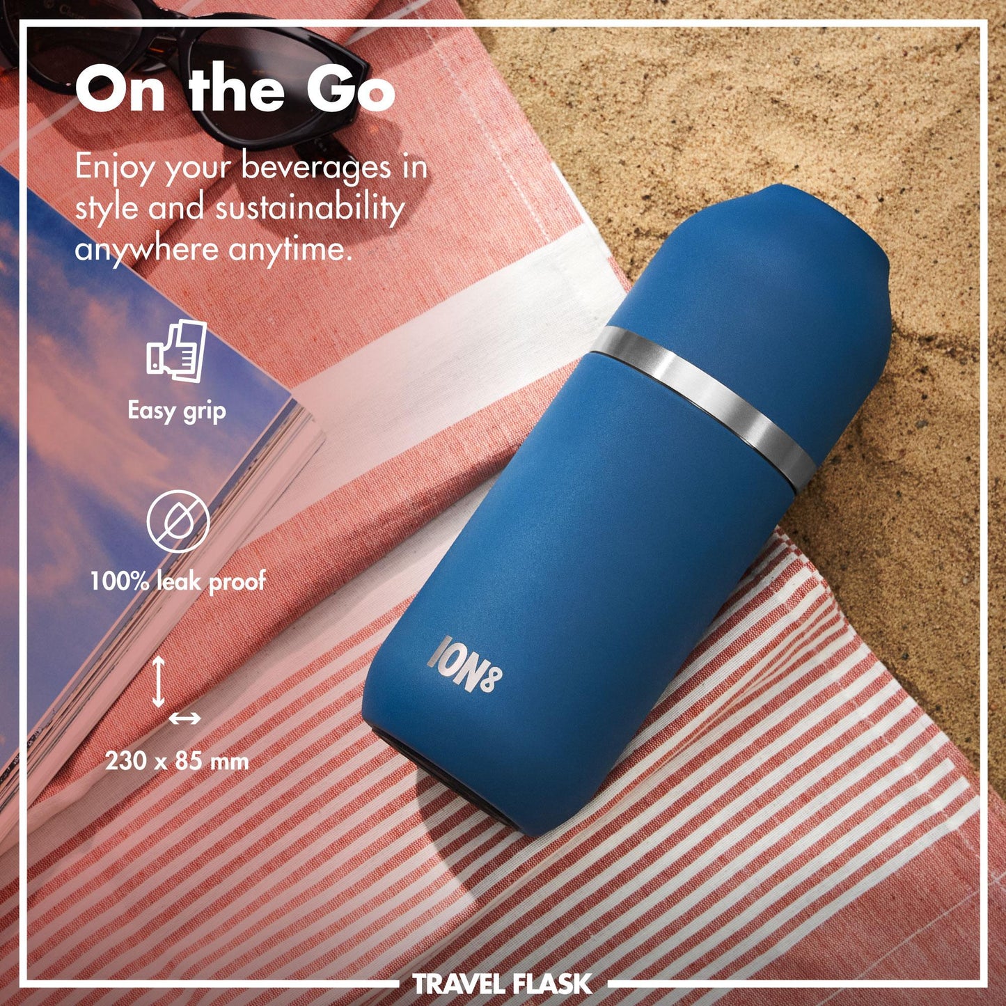 Luma Vacuum Insulated, Flask & Mug, Deep Teal, 700ml (24oz)