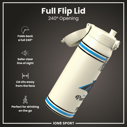 NFL x ION8 Insulated Steel Water Bottle, NFL Panthers, 750ml (24oz)